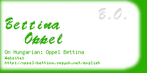 bettina oppel business card